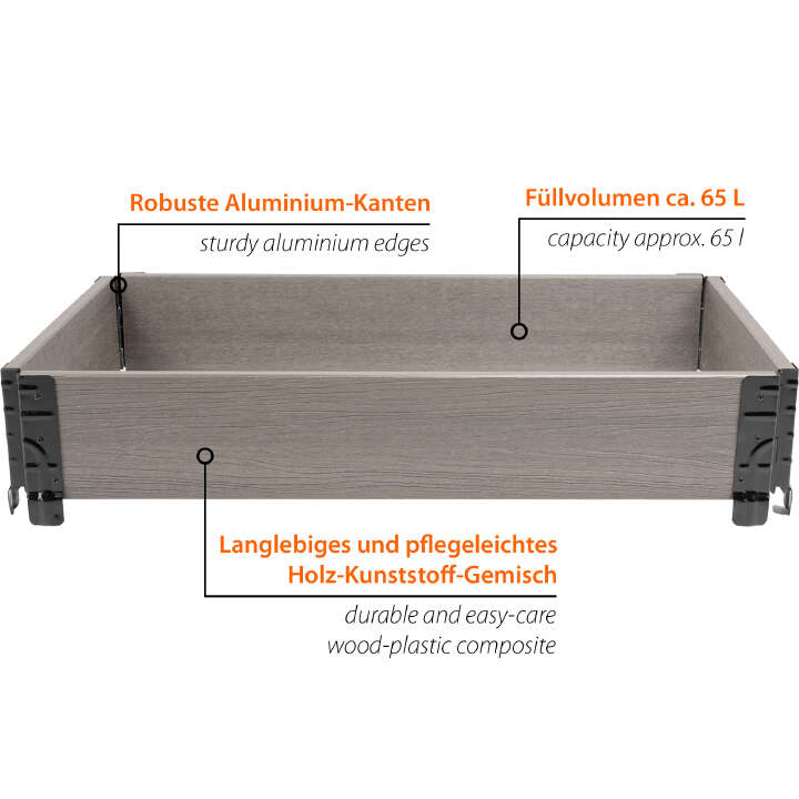 dobar Pflanzbeet-Umrandung aus WPC